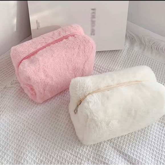 Handbags - Fluffy Travel Cosmetic Bag